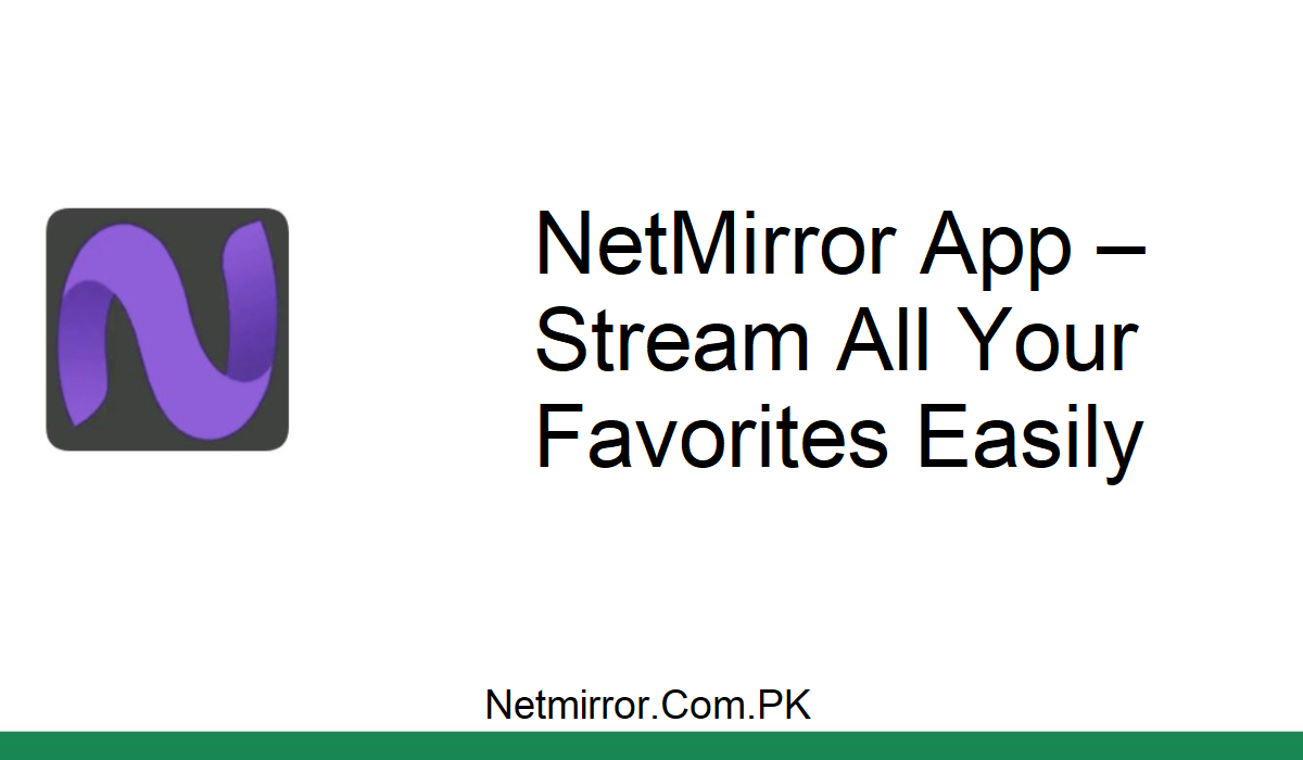 NetMirror App Live Streaming